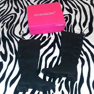 Annalee Black Lace Up Boots